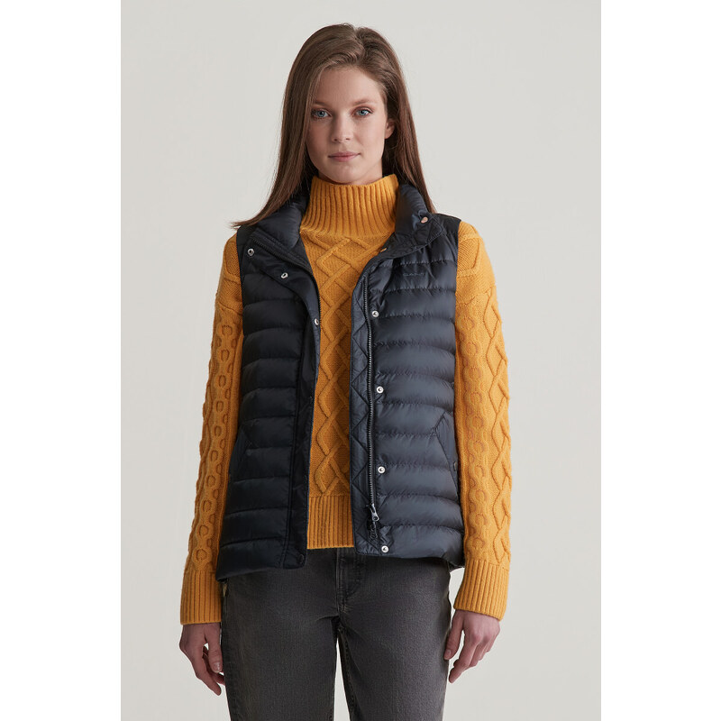 VESTA GANT LIGHT DOWN VEST BLACK 57240338