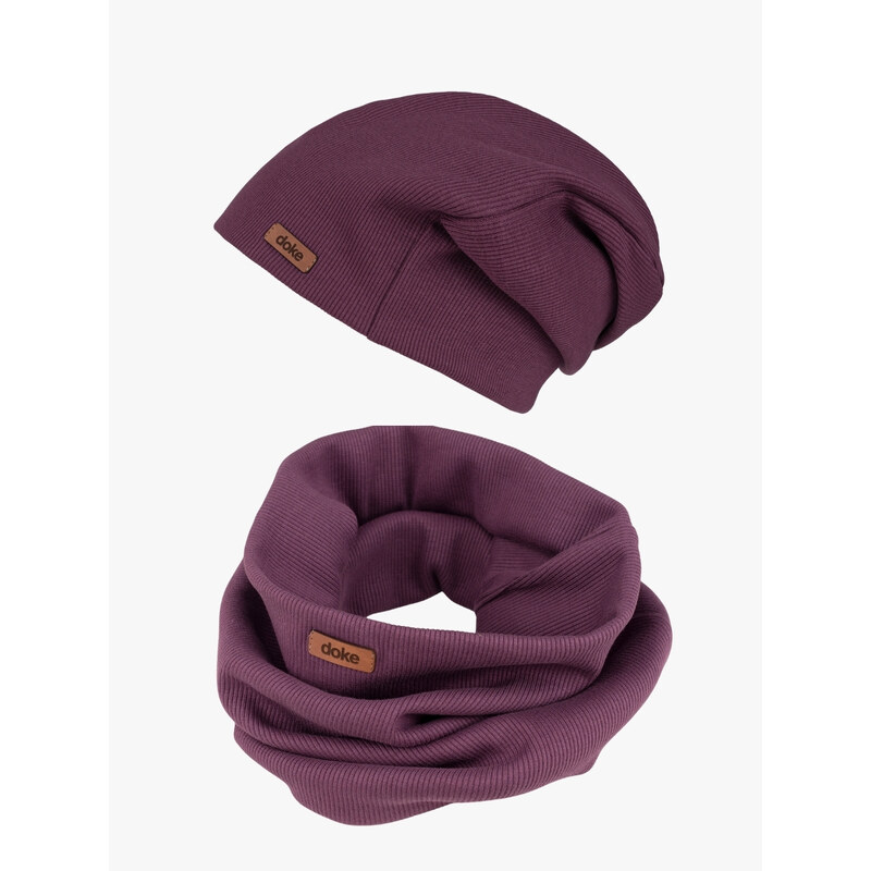 DOKE Detský set organic rib violet pre deti 12-16 rokov 65244534