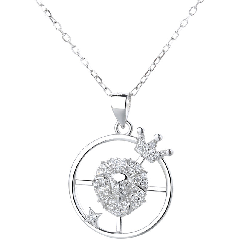 MAJYA Strieborný prívesok s retiazkou so zirkónmi LEV 11084 64582072