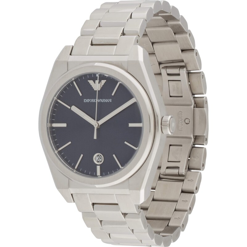 Emporio Armani Analógové hodinky tmavomodrá / strieborná 57282382