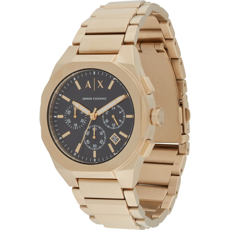 ARMANI EXCHANGE Analógové hodinky zlatá / čierna / biela 57282391