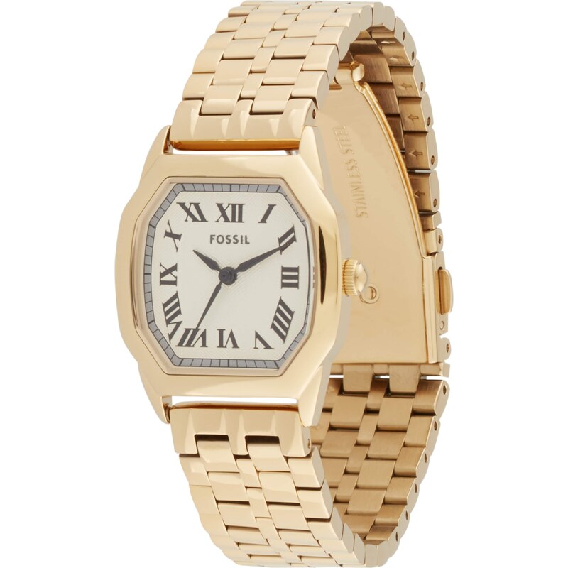 FOSSIL Analógové hodinky Harlow krémová / zlatá / čierna 57282388
