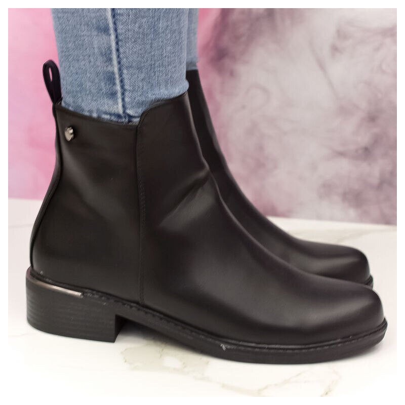 BOSIDO Čierne členkové topánky SOFIA 57286309