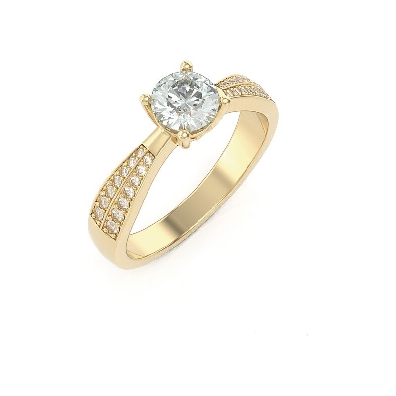 Zásnubný prsteň zo žltého zlata 22188/ZXx 57289967