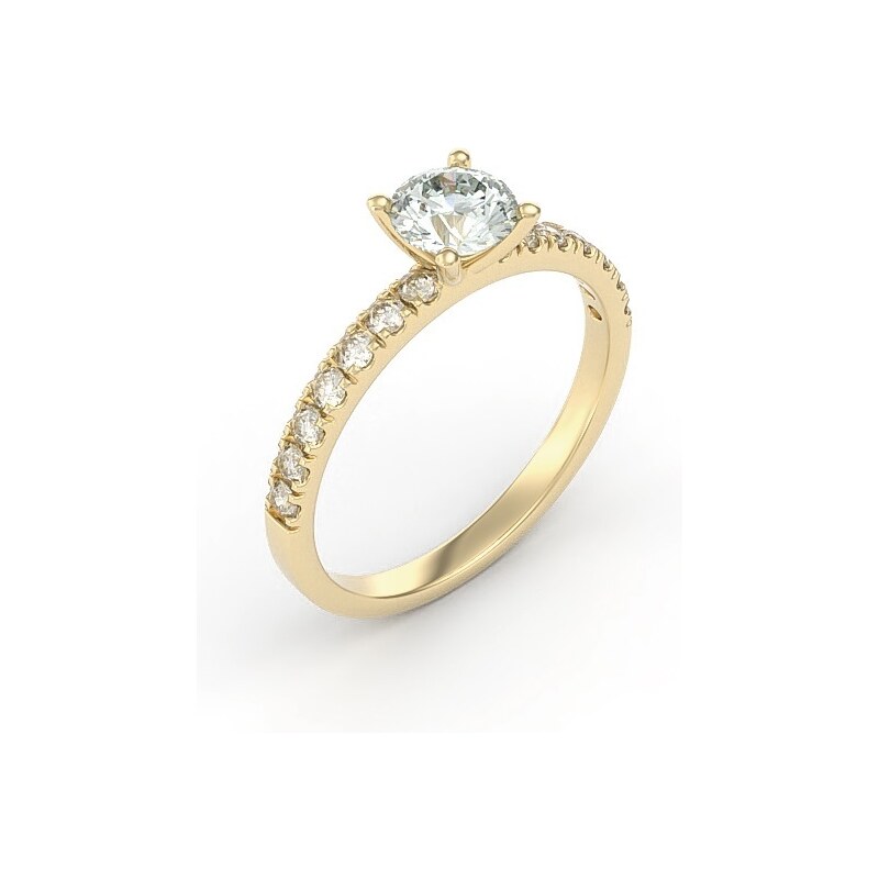 Zásnubný prsteň zo žltého zlata 22185/ZXx 43069240