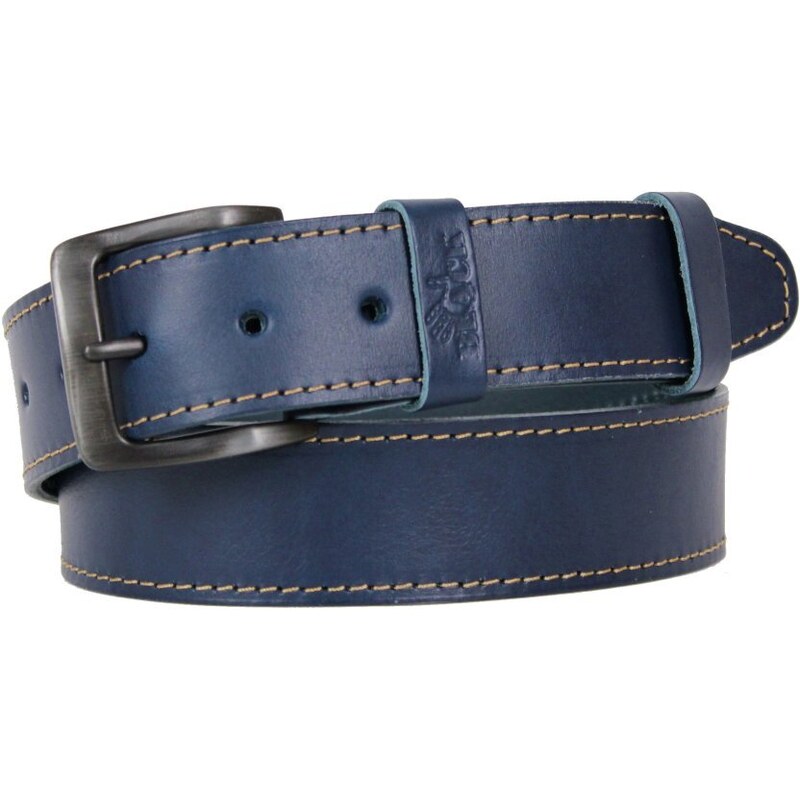 Black Hand Kožený opasok UNI Black Hand 2006-40 modrý 57293803