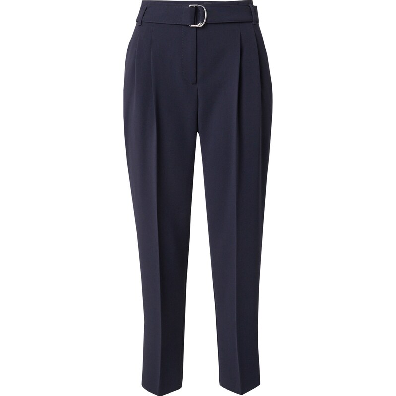 BOSS Plisované nohavice Tapiah tmavomodrá 63146227