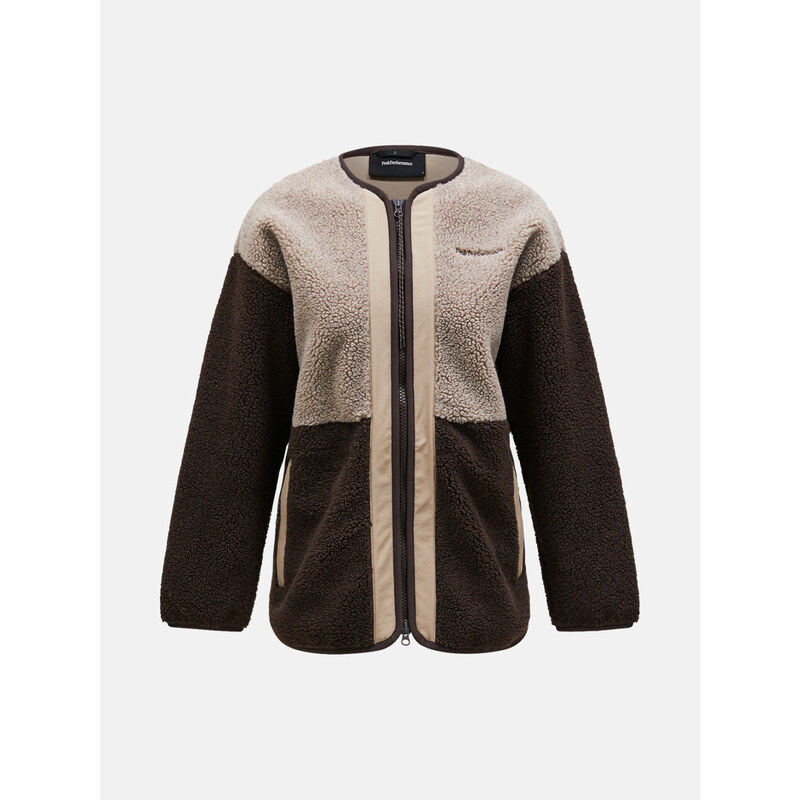 MIKINA PEAK PERFORMANCE W HEAVY PILE OVERSIZED CARDIGAN 57308521