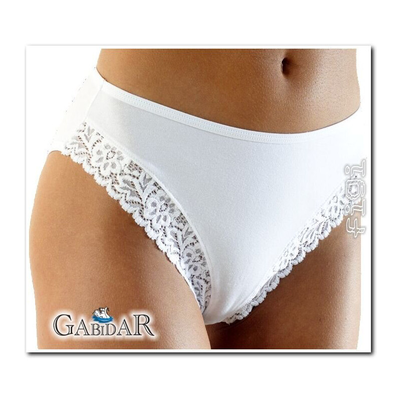 Gabidar Bavlnené nohavičky klasické Betty 41, Farba biela 46466147