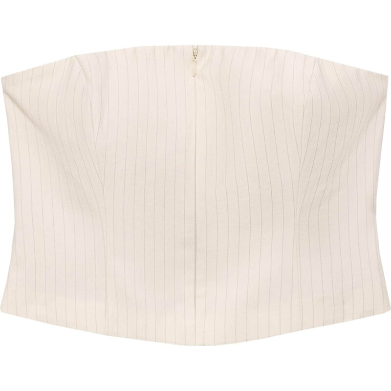 MANGO Top Lirio svetlobéžová / antracitová 57309274