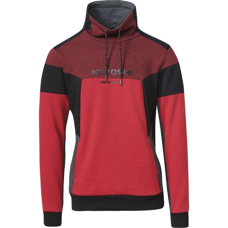 KOROSHI Mikina červená / čierna 66807700