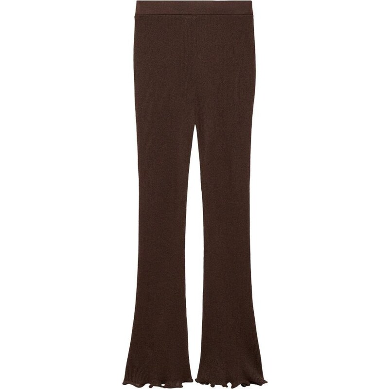 MANGO Nohavice Marylin hnedá 57309932