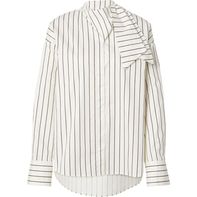 EDITED Blúzka Cara krémová / hnedá 58295931