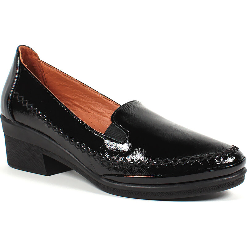 Secretshoes Pohodlné lakované poltopánky 57313943