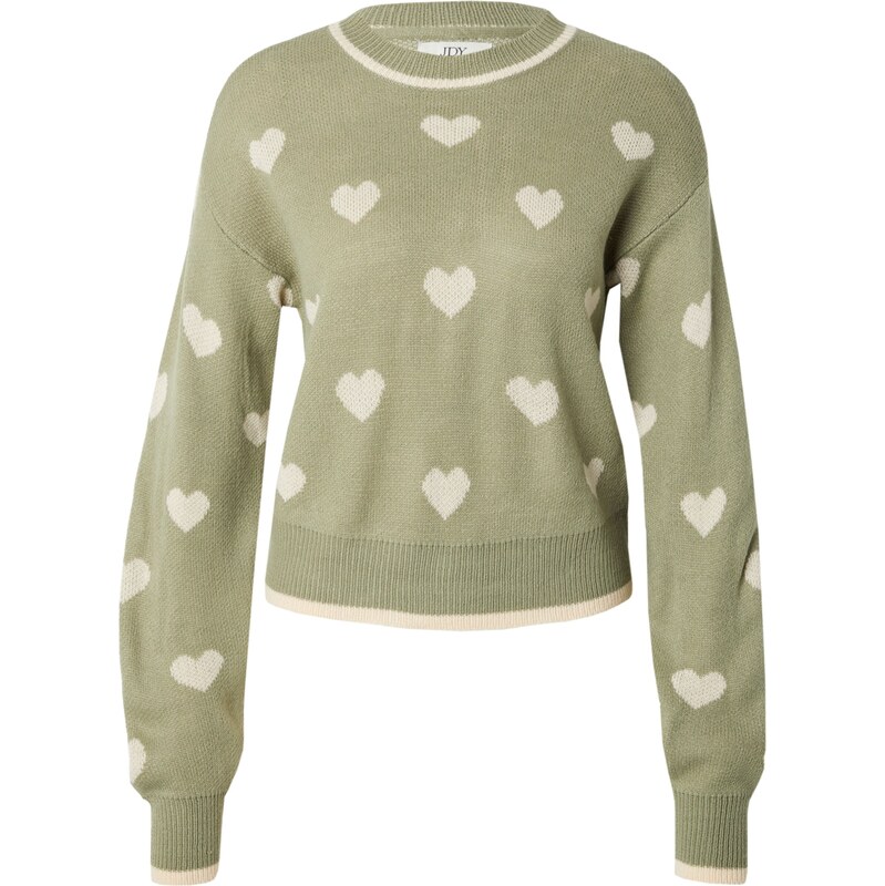 JDY Sveter JDYROMANCE krémová / zelená 57991845