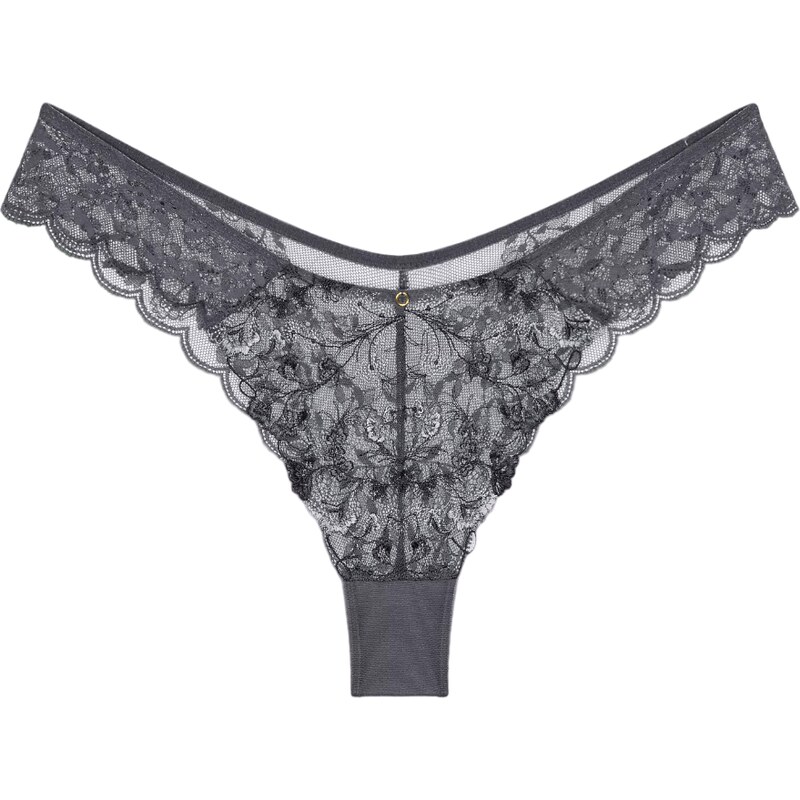Dámske brazílske nohavičky Sensual Spotlight Highleg - GRAY - šedá 61654233