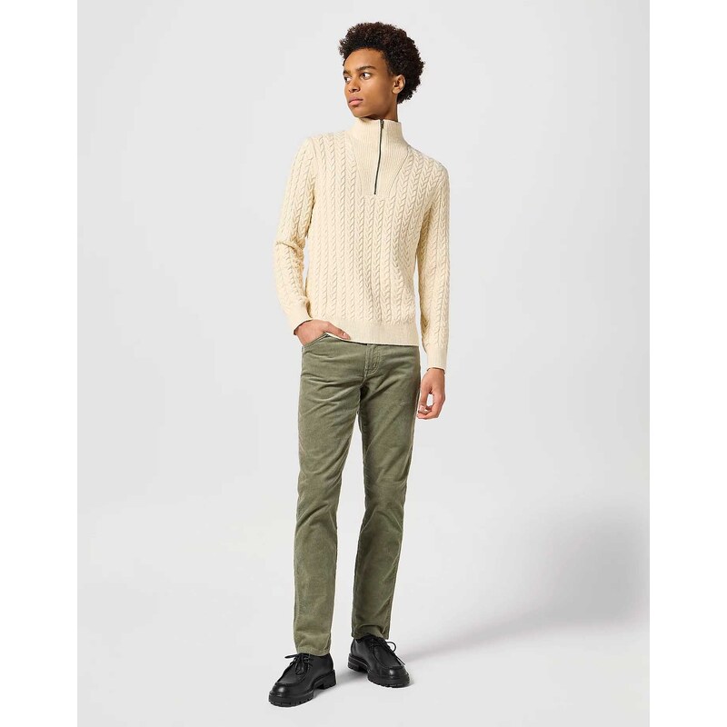 Pánske nohavice WRANGLER 112358038 TEXAS SLIM DUSTY OLIVE 57318885