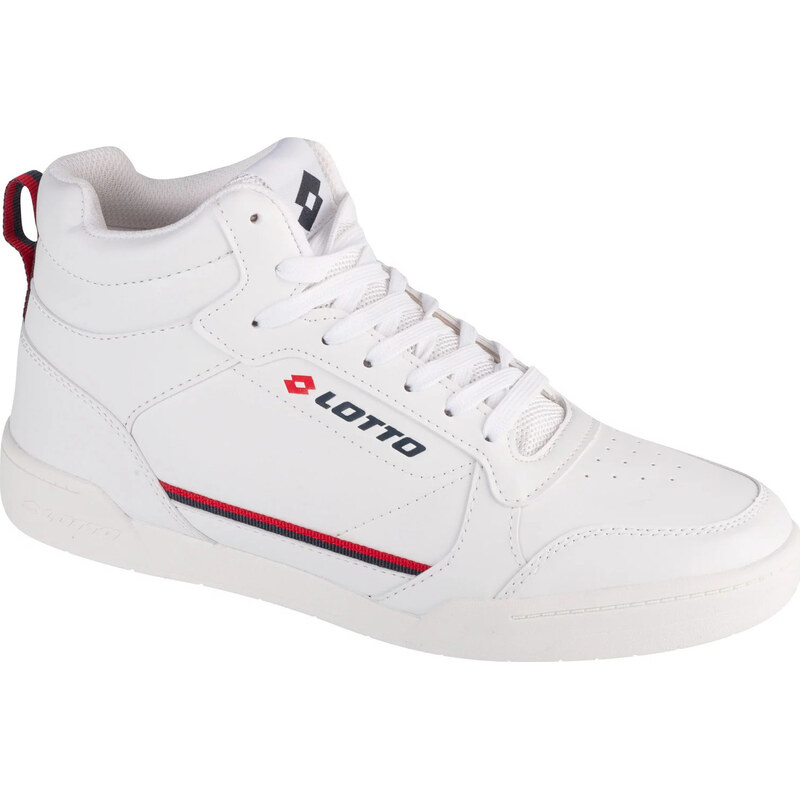 Biele pánske členkové tenisky Lotto Nandu Mid 2400370U-1030 57341308