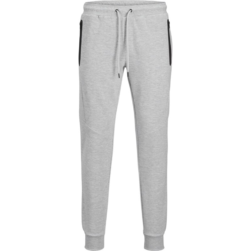 JACK & JONES Nohavice JPSTWill JJFusion sivá melírovaná / čierna 57349421