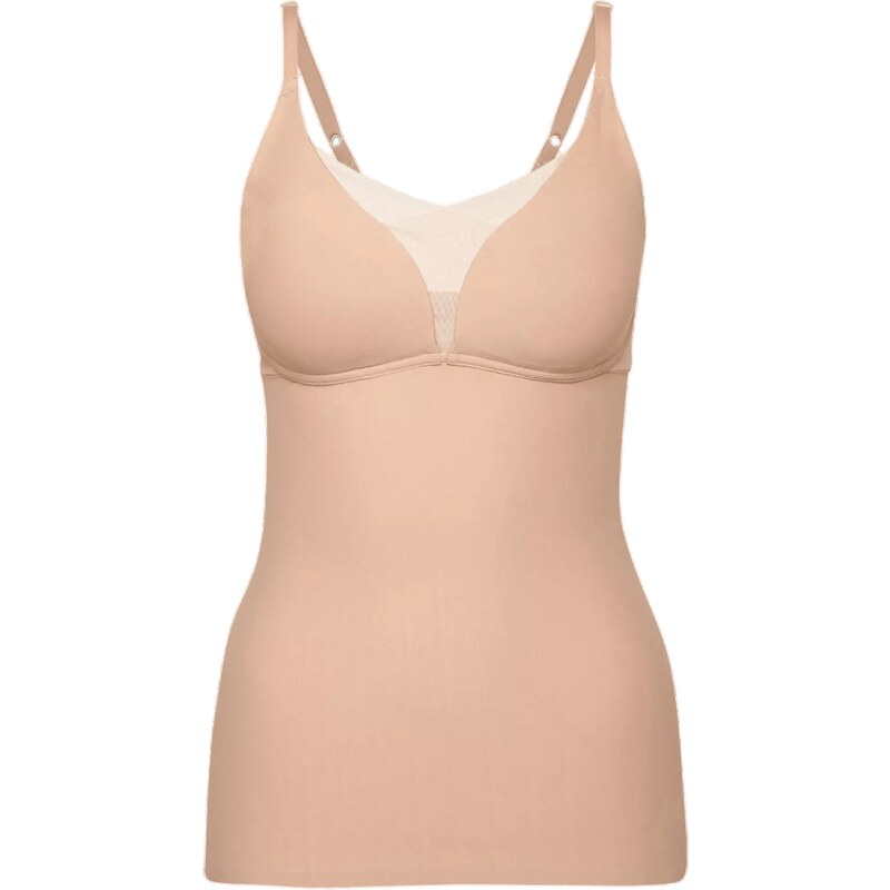 E-shop Dámske tričko Triumph Shape Smart Bra-Shirt - BROWN - hnedá 00EP