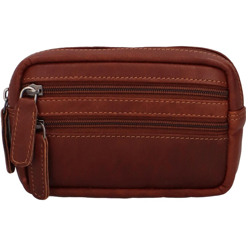 Green Wood Kožená malá taška na doklady GW Rendy, hnedá 66420370