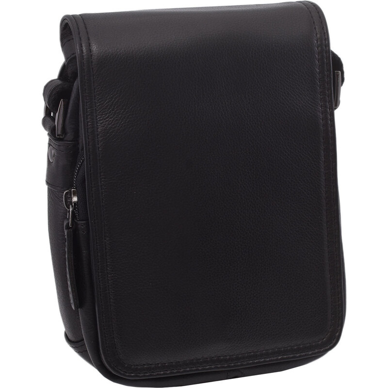 Mercucio Pánske kožené crossbody čierna nappa 250591 64524489