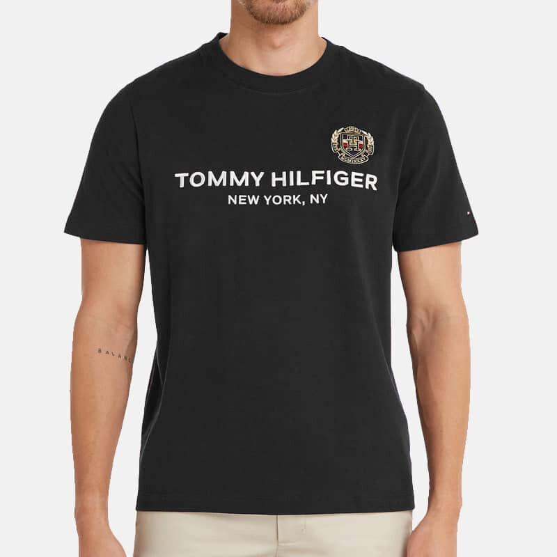 Pánské černé triko Tommy Hilfiger 54151 57368271