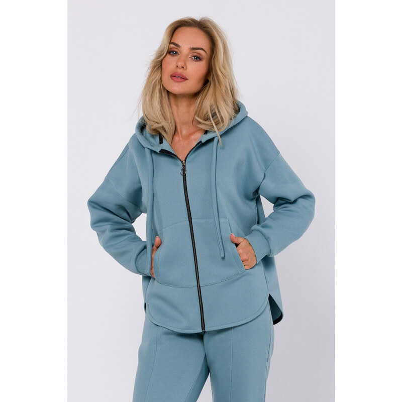 MOE Mikina s kapucňou na zips M761 | modrá M761 47027952