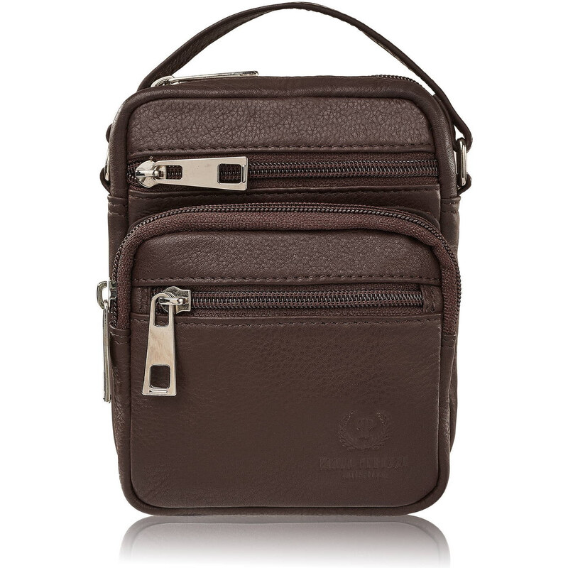 Paolo Peruzzi Pánska taška na rameno T-133-BR | hnedá T-133-BR 57402373