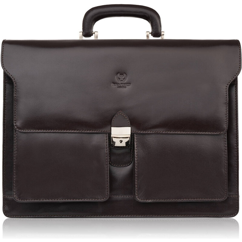 Paolo Peruzzi Pánska kožená aktovka na dokumenty a na notebook T-122 57402362