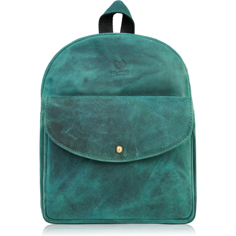 Paolo Peruzzi Dámsky kožený batoh T-18-HGR | zelená T-18-HGR 57402367