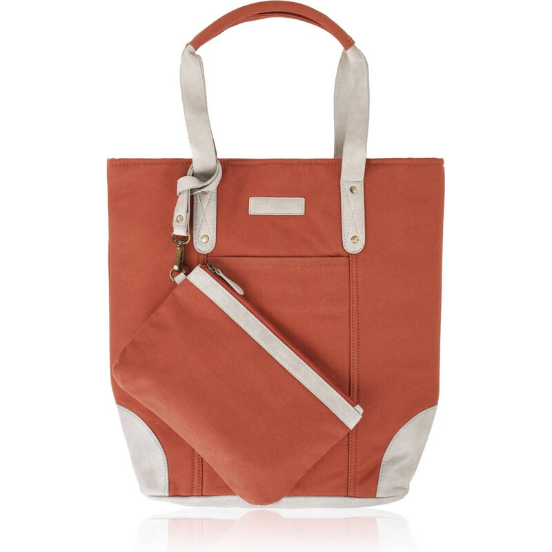 Paolo Peruzzi Shopper taška + kozmetická taštička E-23-OR | oranžová E 57402376