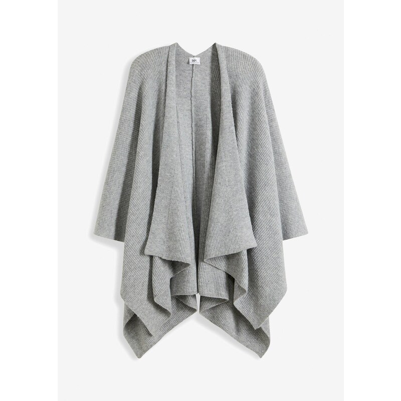 bonprix Pončo, farba šedá 57402475