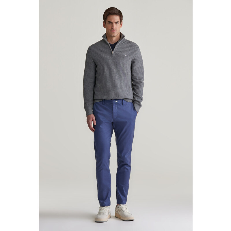NOHAVICE GANT SLIM CHINOS DUSTY NAVY 57412722