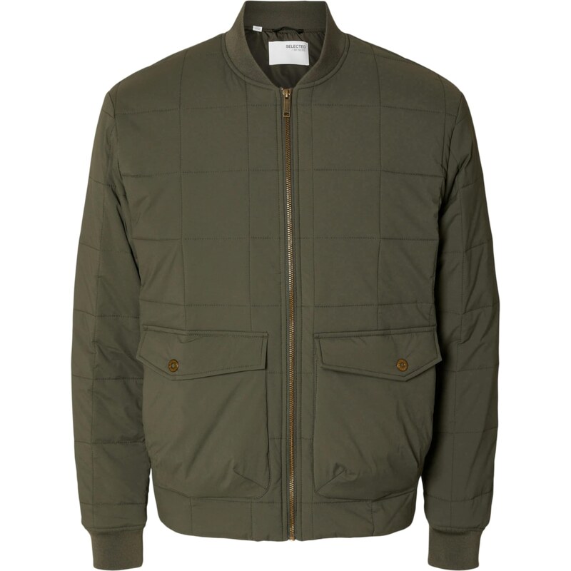 SELECTED Prechodná bunda RICHARD farby bahna 59665633