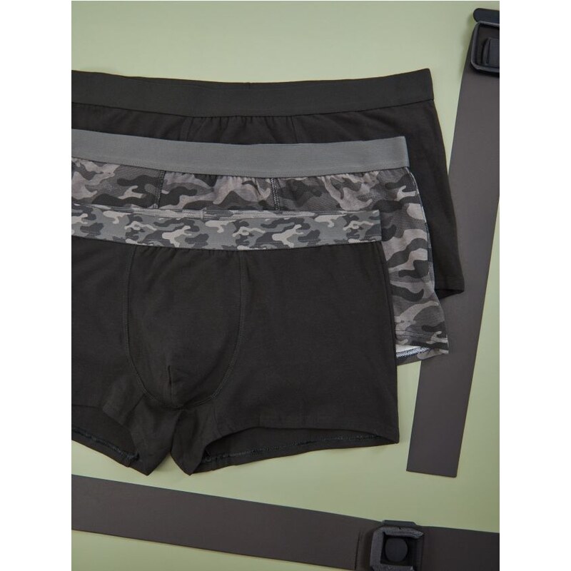 Sinsay - Súprava 3 boxeriek - viacfarebná 66504916