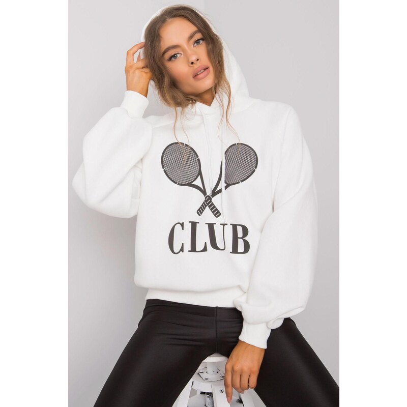 MladaModa Mikina Nikki s potlačou biela 57436426