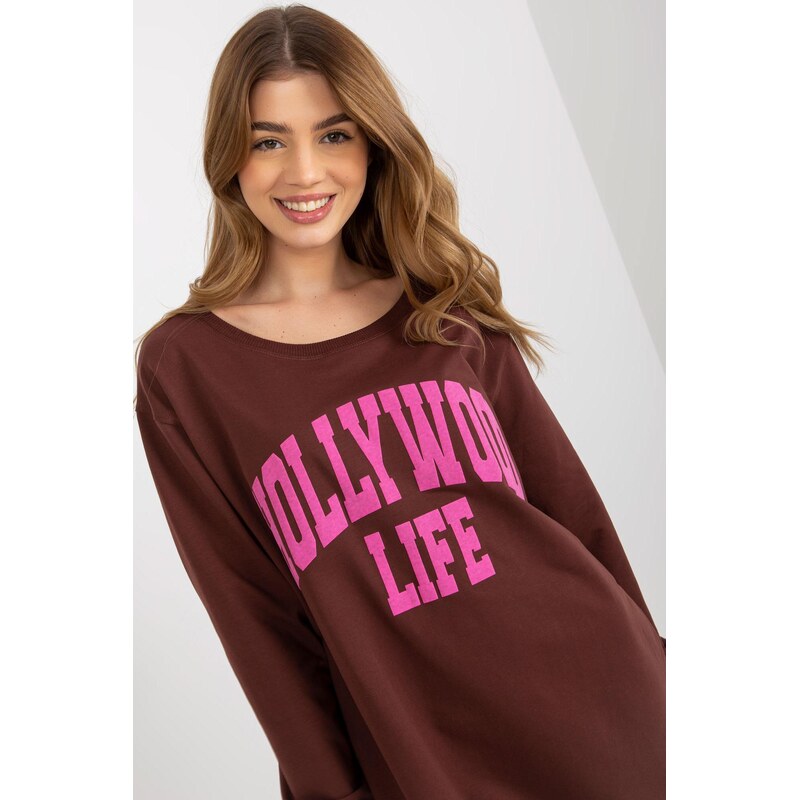 MladaModa Mikina s predlženou zadnou časťou a nápisom Hollywood Life 57436458