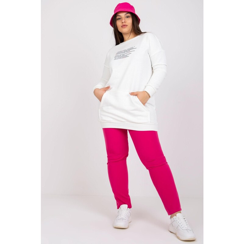 MladaModa Oversize mikina Desiree s potlačou a klokaním vreckom farba 57436520