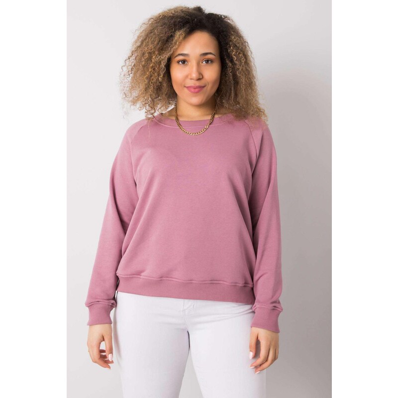 MladaModa Oversize mikina Donna bez kapucne staroružová 57436543