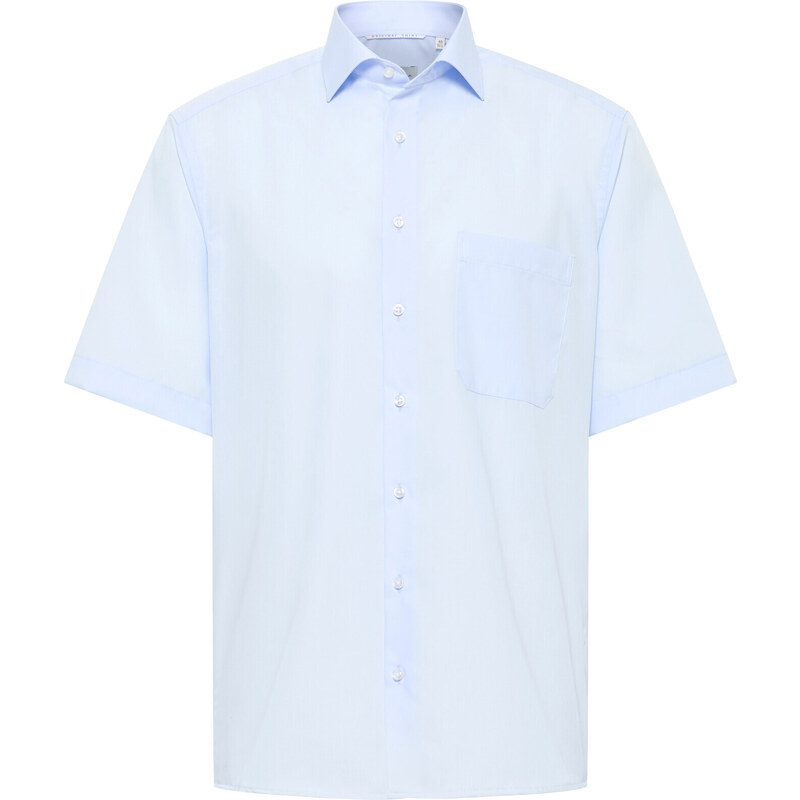 Pánska svetlo modrá nežehlivá košeľa ETERNA COMFORT Fit s krátkym 59068740