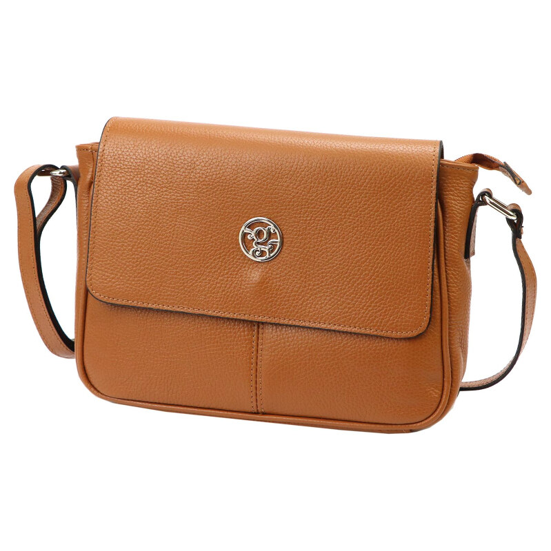 Kožená kabelka Gregorio hnedá KZ54817 62468797