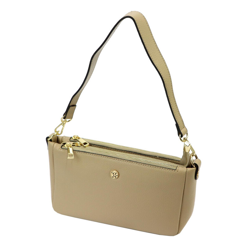 Kožená kabelka Gregorio béžová KZ54842 62179258