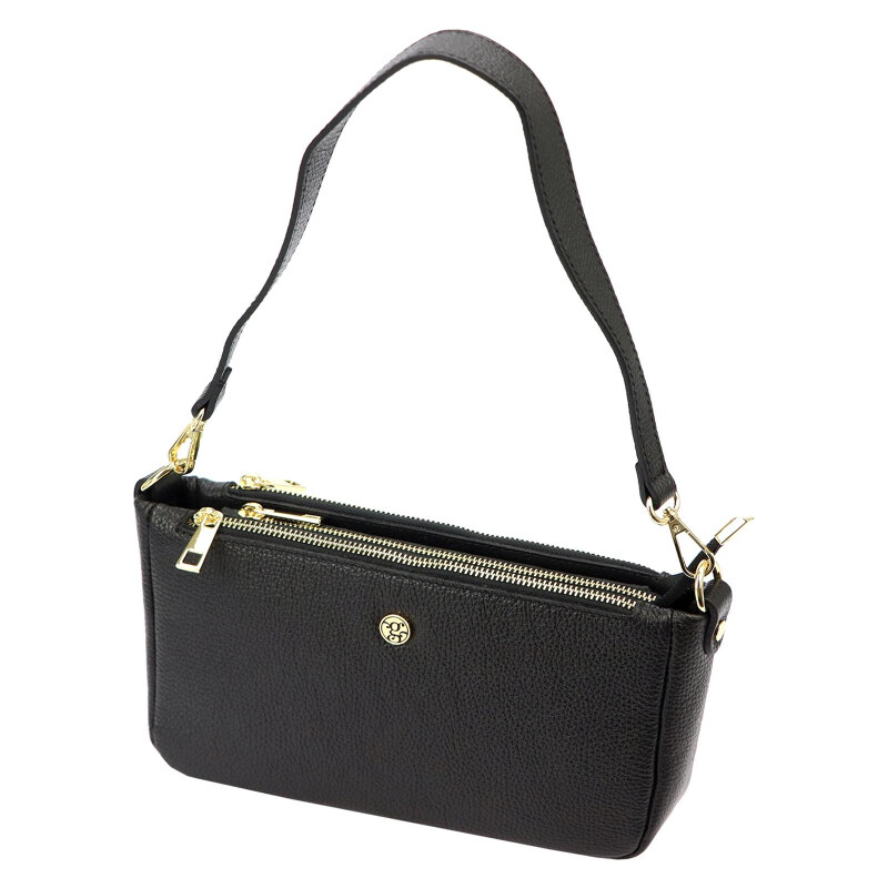 Kožená kabelka Gregorio čierna KZ54841 62179259