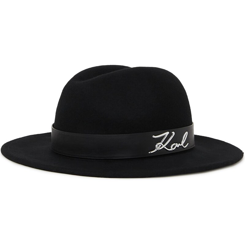 Karl Lagerfeld Klobúk Fedora čierna 57456114