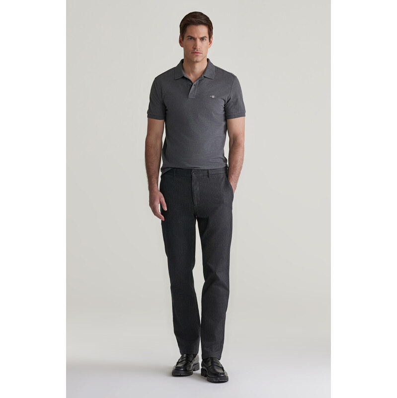 NOHAVICE GANT SLIM TWO TONE PANTS ANTRACITE 57453061