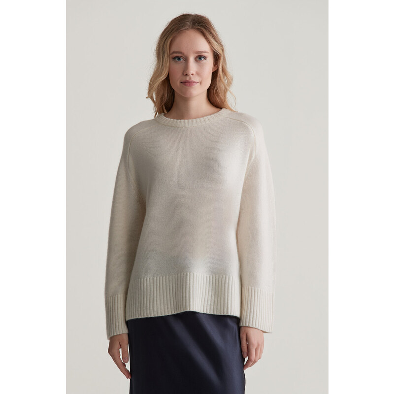 SVETER GANT CASHMERE C-NECK CREAM 57453086