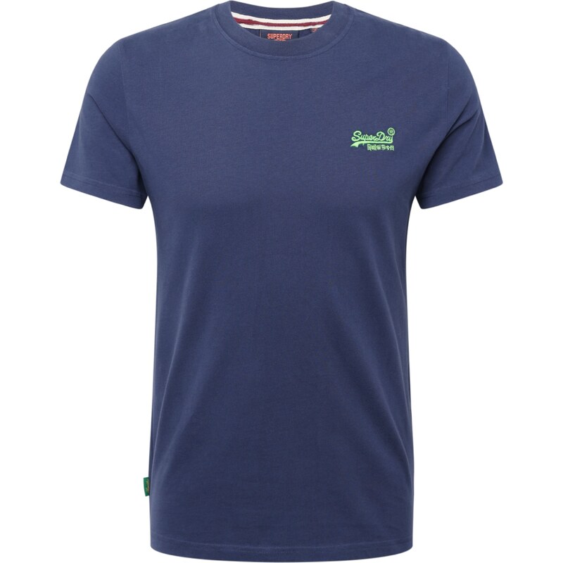 Superdry & Co Tričko Essential zafírová / svetlozelená 67694165