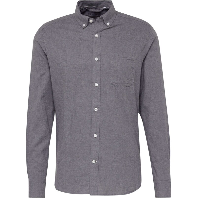 Only & Sons Košeľa ONSRoad grafitová 57456410