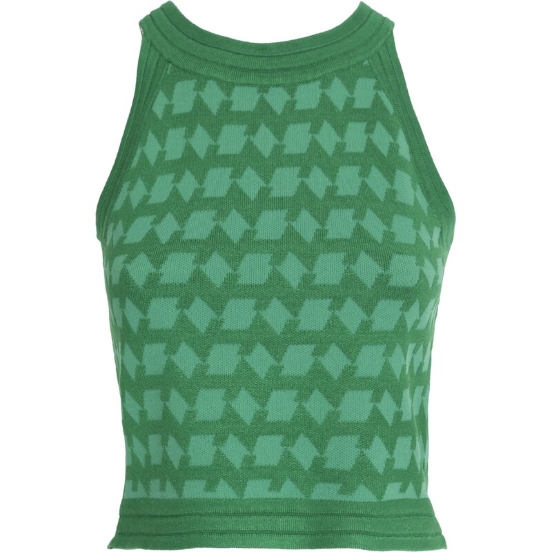 Influencer Vyšívaný top zelená / svetlozelená 57455953